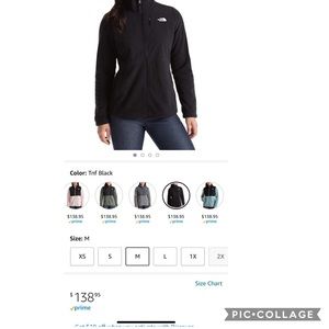 Women’s the north face full zip jacket
